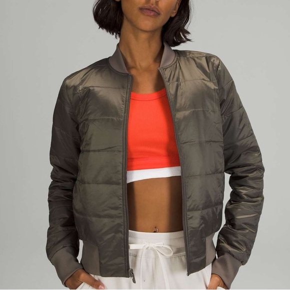 Lululemon Non Stop Reversible Bomber Jacket in Rover - Picture 3 of 10